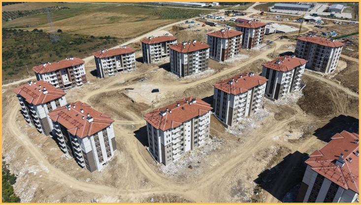 Bursa İli Karacabey İlçesi 1078 Adet Konut, 20 Dükkan, ve 1 Adet Cami İnşaatları ile Altyapı ve Çevre Düzenlemesi İşi